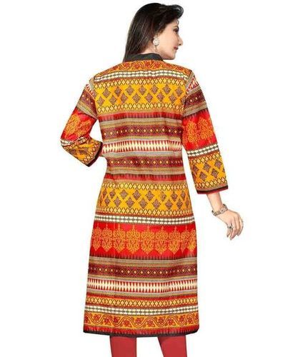 Multicolor Women'S Cotton Jaipuri Hand Block Printed Unstitched Salwar Suit