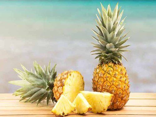 Antioxidants Juicy Rich Delicious Natural Taste Healthy Organic Fresh Pineapple