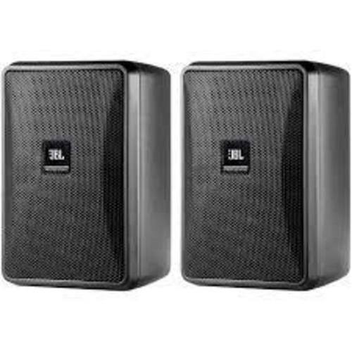 Black Jbl Control 23-1 Ultra - Compact Indoor And Outdoor Background, Foreground Speaker