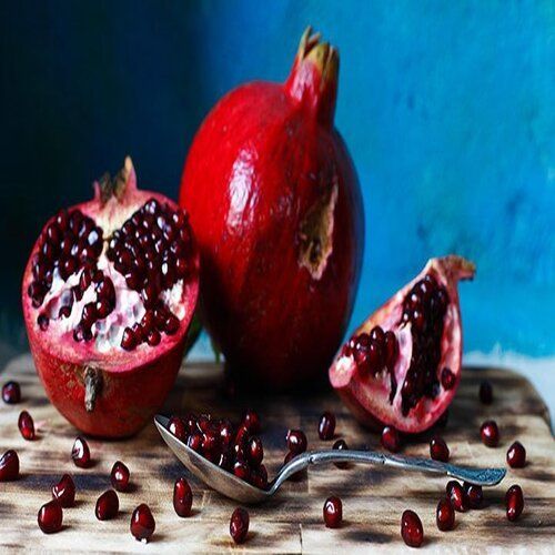 Juicy Delicious Healthy Rich Natural Taste Red Fresh Organic Pomegranate