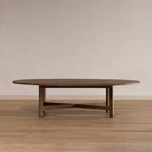 Long Life Oval Shape Solid Wood Dining Table for Dining Room 