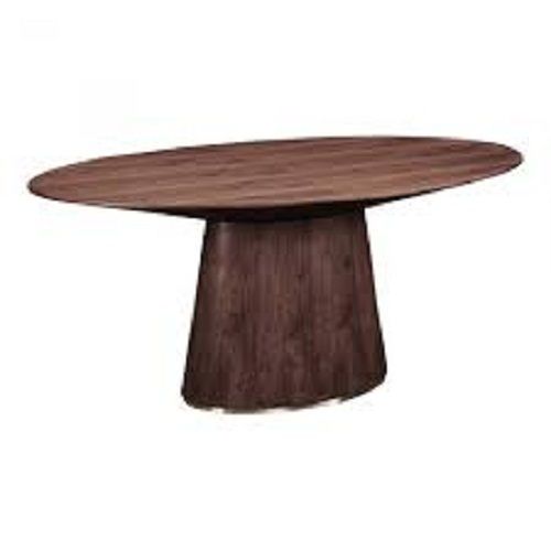 Round Shape Brown Classic Indoor Dining Table for Dining Room