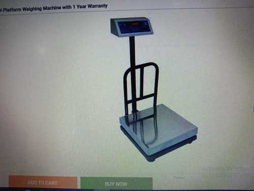 Silver Rust Proof And High Performance Manual Electric Weighing Scale Machine