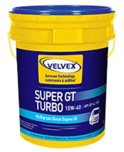 Velvex Super Gt Turbo 15W-40 Multi Grade Automotive Diesel Engine Oil Pack Type: Plastic Bucket