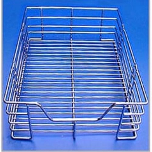 Rust Proof Well Constructed Chrome Plated Stainless Steel Kitchenware Basket In Rectangular Shape 