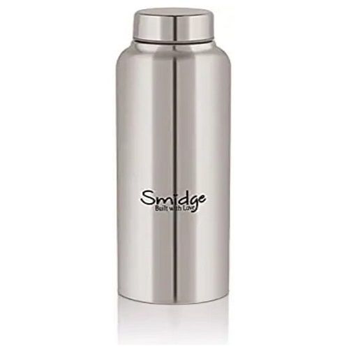 100% Airtight Silver Color Stainless Steel Vacuum Water Bottle Flask for Drinking