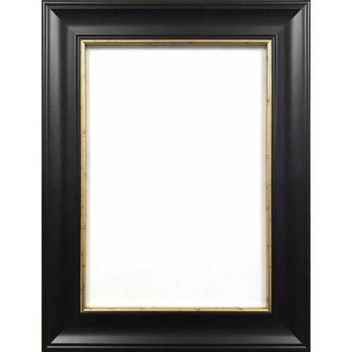 Wood 180X230X5 Mm Color Coated Wooden Rectangular Black Photo Frame