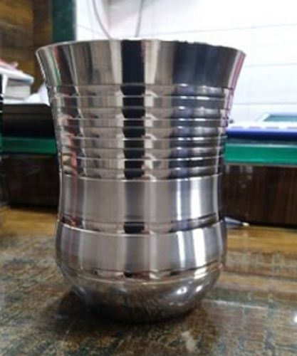 Fine Finishing Stainless Steel Flower Pot Glass For Home, 300ml