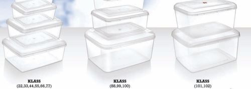 KLASS Transparent Rectangular Plastic Packing Container