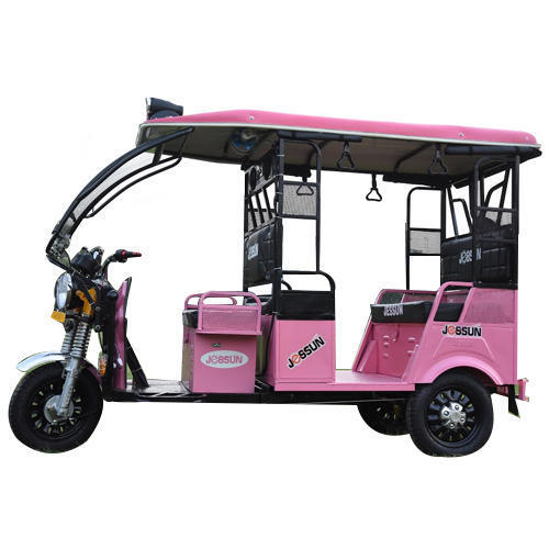 Pink And Black Three Wheel Type Five Seater Jessun Battery Operated Rickshaw