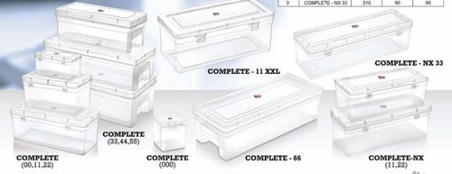 Plastic Packaging Container - Durable Pp, Clear Transparent Design | Stackable Rectangular Shape With Hinged Lid For Secure Closure And Easy Cleaning