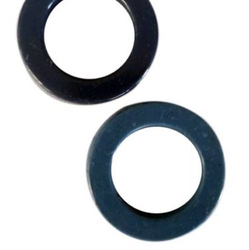 Metal Round Flat Shape Standard Compression Machine Gasket In Black Color