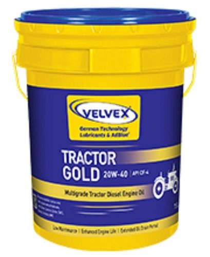 Velvex Tractor Gold 20W-40 Engine Oil For Agricultural And Farming Equipment Pack Type: Plastic Bucket