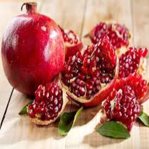 Antioxidants Juicy Delicious Healthy Rich Natural Taste Red Fresh Pomegranate
