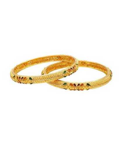 Fashion Antique Appearance Attractive Pattern Gold Bangles For Female Person 