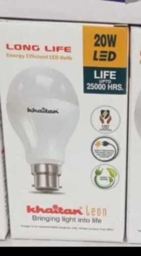  25000 घंटे लंबे जीवन के साथ ऊर्जा कुशल 20 वॉट सफ़ेद LED बल्ब 