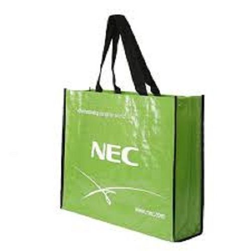  खरीदारी के लिए हरे रंग के पीपी बुने हुए बैग (फ्लेक्सिलूप हैंडल) 