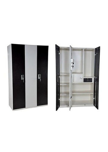 Handmade Three Doors Hinged Steel Almirah Wardrobe