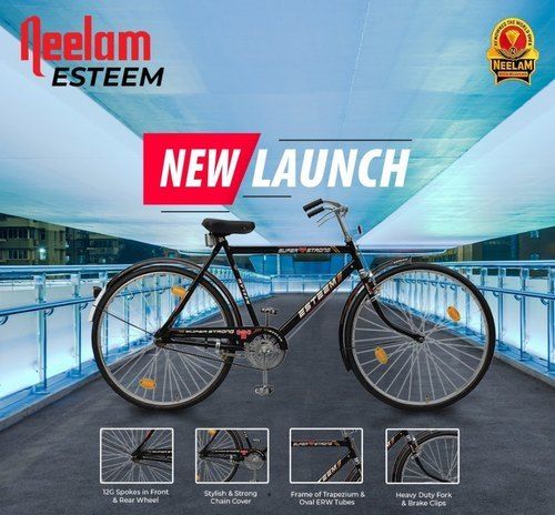 Heavy Duty Fork And Spokes Two Wheel Type Neelam Esteem Cycle (Wheel 28 X 1.5 Inch) Gender: Male