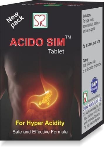 Homeopathic Acido Sim Tablets Cool And Dry Place