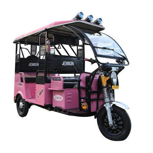 Longer Service Life Pink And Black Five Seater Jessun Battery Operated Rickshaw