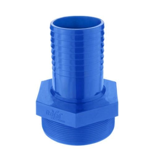 Non Toxic 15 MM Size Blue PVC Round Head Hose Collar (Connector) For Pipe Fitting