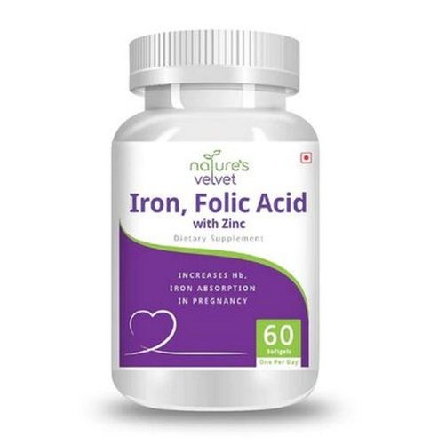 Pregnancy Health Iron, Folic Acid And Zinc Dietary Supplement Softgel Capsules