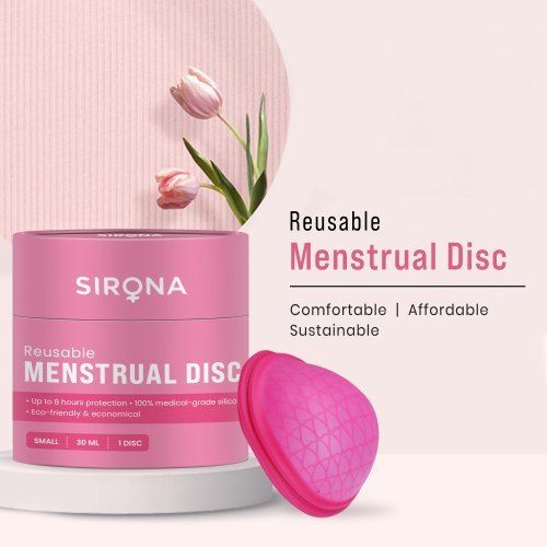 Reusable Menstrual Cup Disc For Women Use With Sterilizing And 8 Hours Protection Age Group: Adults