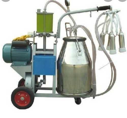 Wheel Mounted Portable Milking Machine For Dairy Business