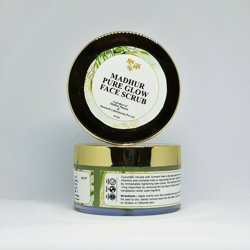 Safe To Use 100% Herbal Antibacterial Face Scrub With Shea Butter, Kumkumadi And Haridra Extract