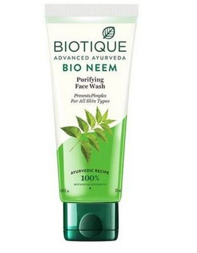 100% Herbal Soap Free Anti Pimple Face Wash Gel With Neem Leaf And Ritha Extract