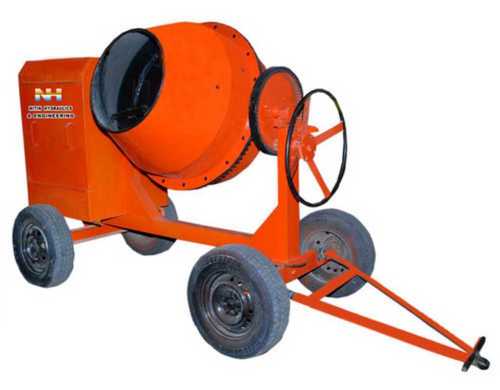 Orange Electric Concrete Mixer Machine For Concrete Mixing, Easy To Maintain And Operate