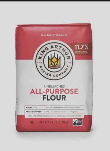 King Arthur, Unbleached All Purpose Flour Without Preservatives In White Color