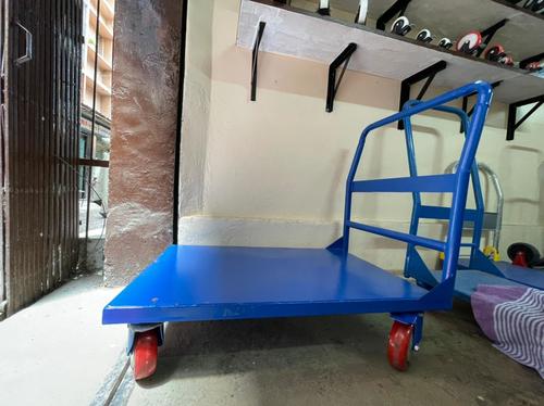 Mild Steel Platform Trolley Two Swivel Plus Two Swivel With Stoppers Application: Material Movement