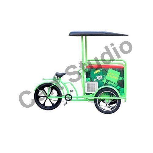 Tubeless Tyre Alloy Wheel Powder Coated Ice Cream Cart (Loading Capacity 110 To 200 Ltr) Application: Industrial