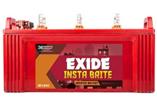 Exide Instabrite Lb1500 150ah Flat Plate Battery 12v, 41kg With 3 Years Warranty