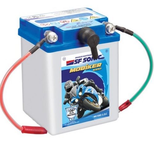 Factory Sealed Mk1080 2.5Lc Sf Sonic Bike Battery 9V, 2Ah With 36 Months Warranty Net Weight: 2  Kilograms (Kg)