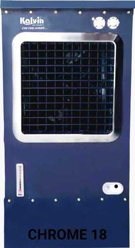 Metal Floor Standing Blue Color, 220V Air Cooler Chrome 18 Liter For Air