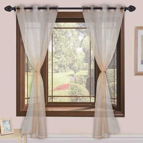 Plain Dyed Nine Feet Polyester Modern Door Curtain Available In Different Various Colors