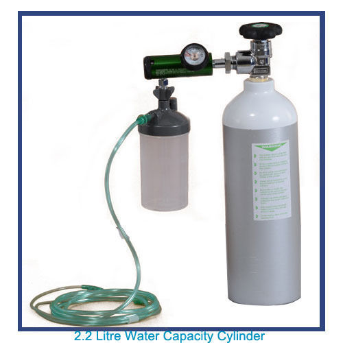 Oxygen Aluminium Cylinders With Gas Capacity 330 Liter And Cylinder Weight 2.2 Kg