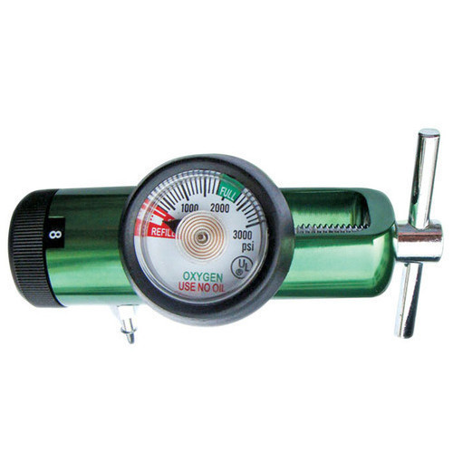 Oxygen Cylinder Pin Index Regulator With Flow Meter - Installation Type: Concentrator