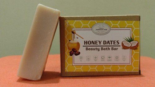 Brown Paraben Free Honey Dates Beauty Bath Bar Soap For All Skin Types