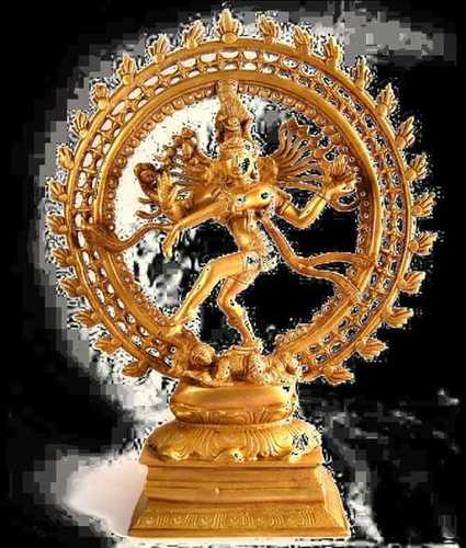 Eco-Friendly Precisely Designed Three Feet Nataraja Brass Statue For Decoration And Worship