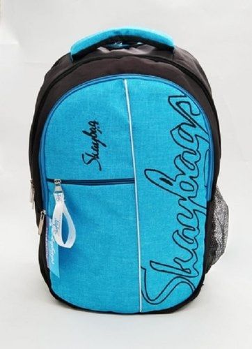 Printed Design And Sky Blue Color Very Spacious And Light Weight Uly Fabric Laptop Bag Design: Backpack