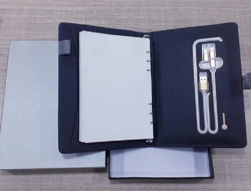 Easy To Clean Tech Diary With Power Bank, Usb Port Single, Capacity 5001 - 10000 Mah