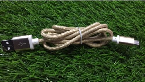 Usb Data Cable For Mobile Phones In Cream Color Body Material: Rubber