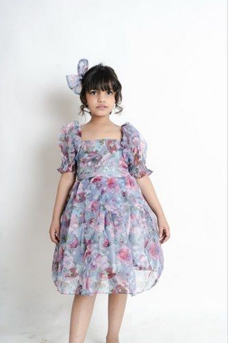 Girl Fit And Flare Dress  89 Years Printed Dress  910 Years Girls