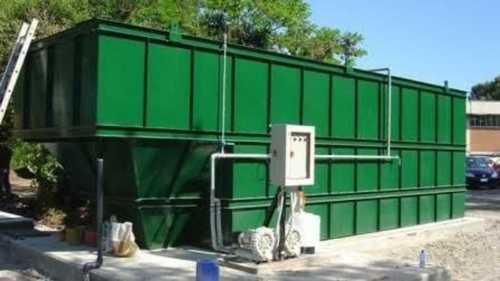 Metal All Type Of Waste Water Electric Sewage Treatment Plant In Green Color 