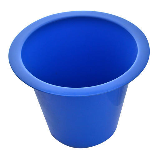 Blue Plastic Commode Pot