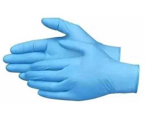 Disposable Medical Grade Blue Color Powder Free Hand Gloves 100 Pcs